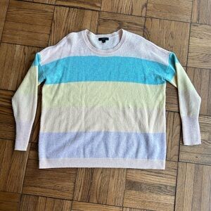 Relaxed striped Jcrew Sweater Medium